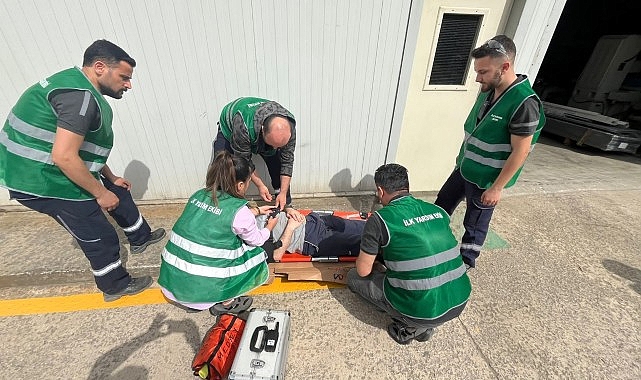 Büyükşehir İtfaiyesinden Ege Profil personeline eğitim – EĞİTİM