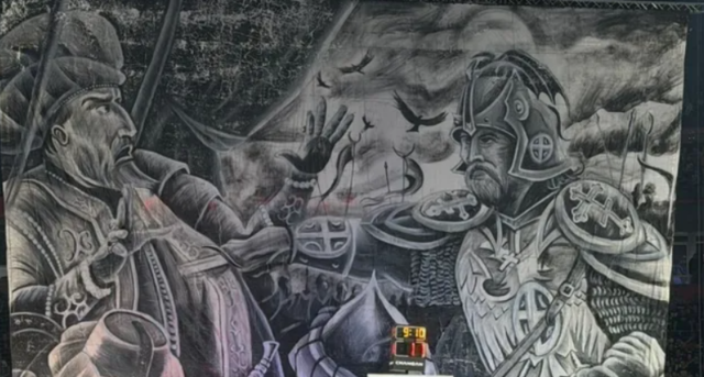 Partizan karşılaşmasındaki skandal pankarta 40 bin avro ceza kesildi